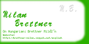 milan brettner business card